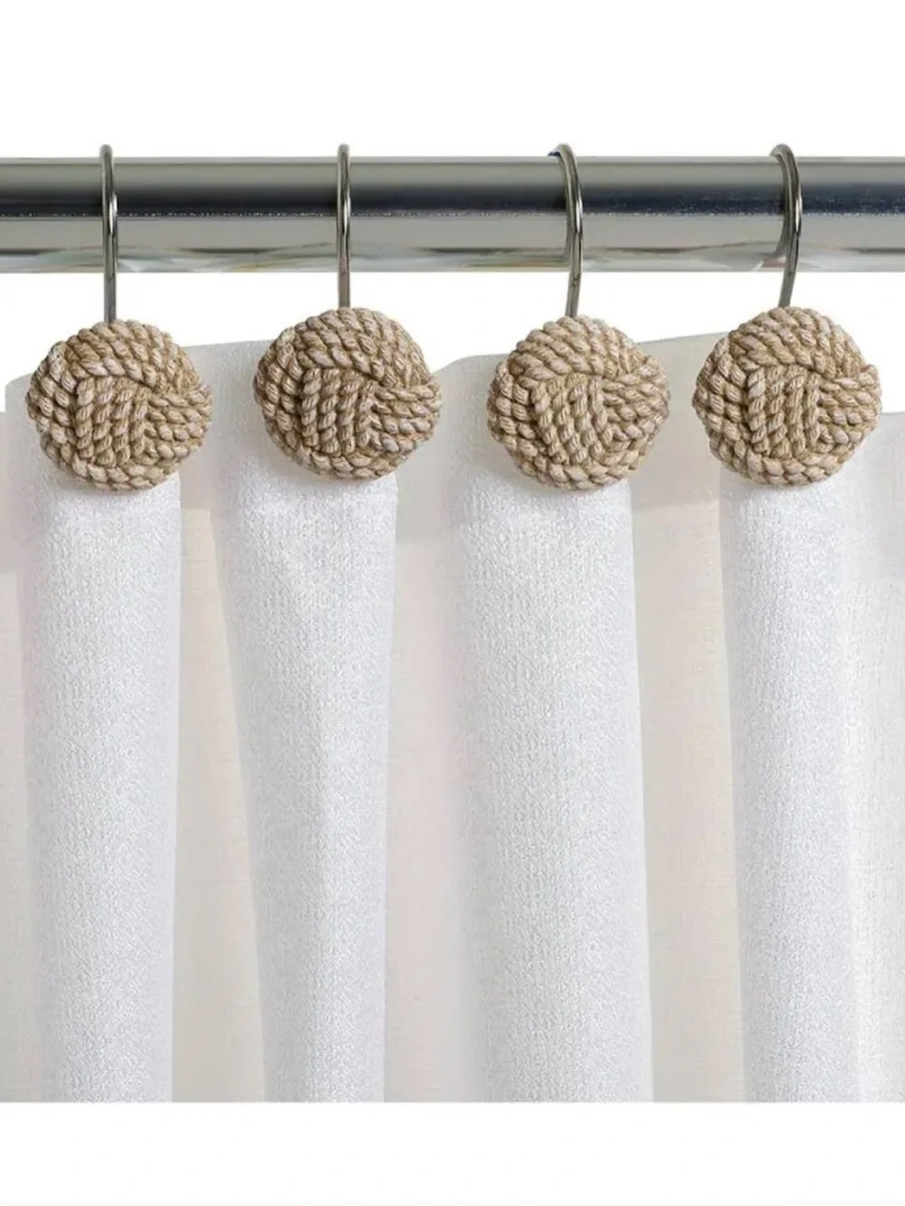 Better Homes & Gardens Nautical Beige Shower Hooks